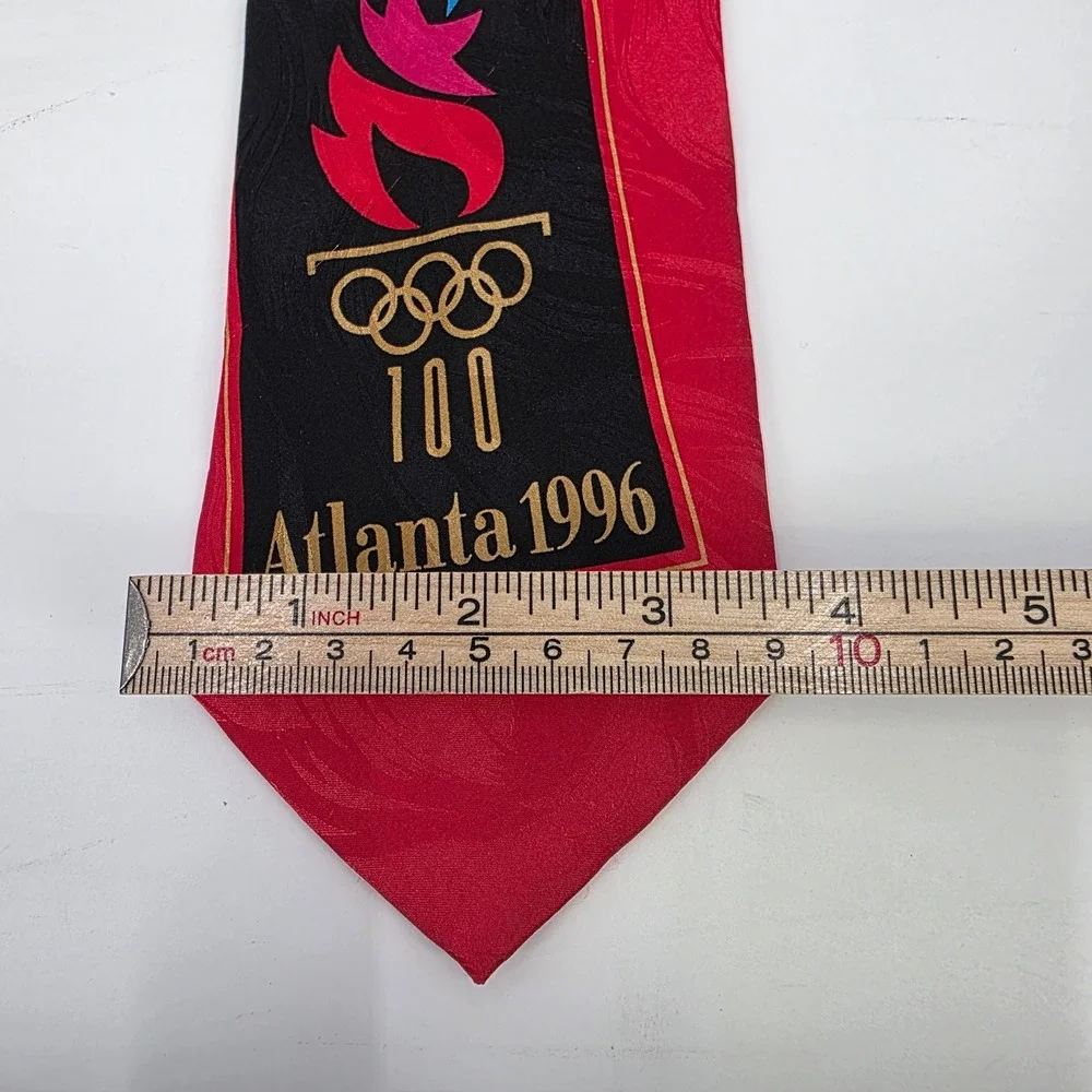 OLYMPIC GAMES TIES LOT OF 3 VINTAGE 90S NEW BUNDLE USA ATLANTA COLLECTOR AMERICA